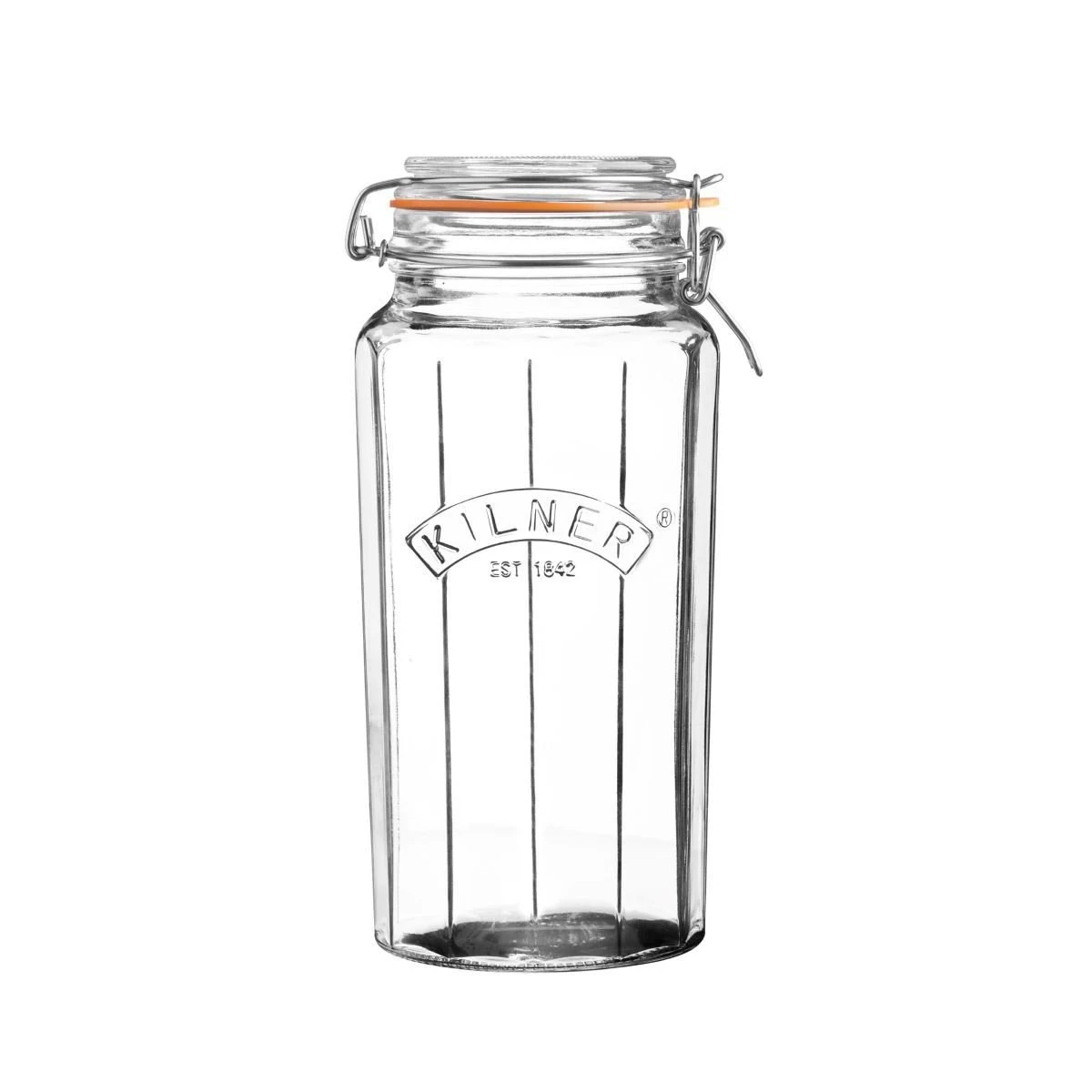 Kilner Facetted Clip Top Jar | 63.4oz