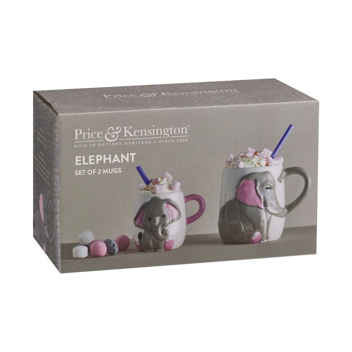 Price & Kensington Animal Mugs (Set Of 2) | Elephant - Image 2
