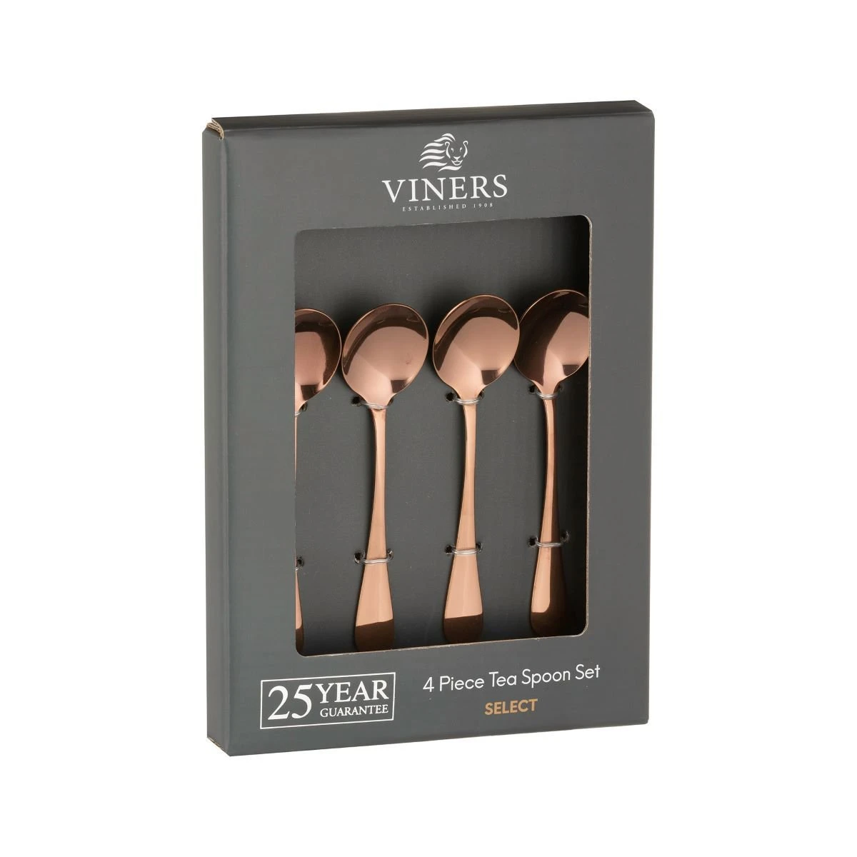 Viners Select 4-Piece Tea Spoon Set | Copper - Image 2