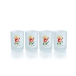 Fiesta® 14oz Double Old Fashioned Glasses (Set Of 4) | Floral Bouquet
