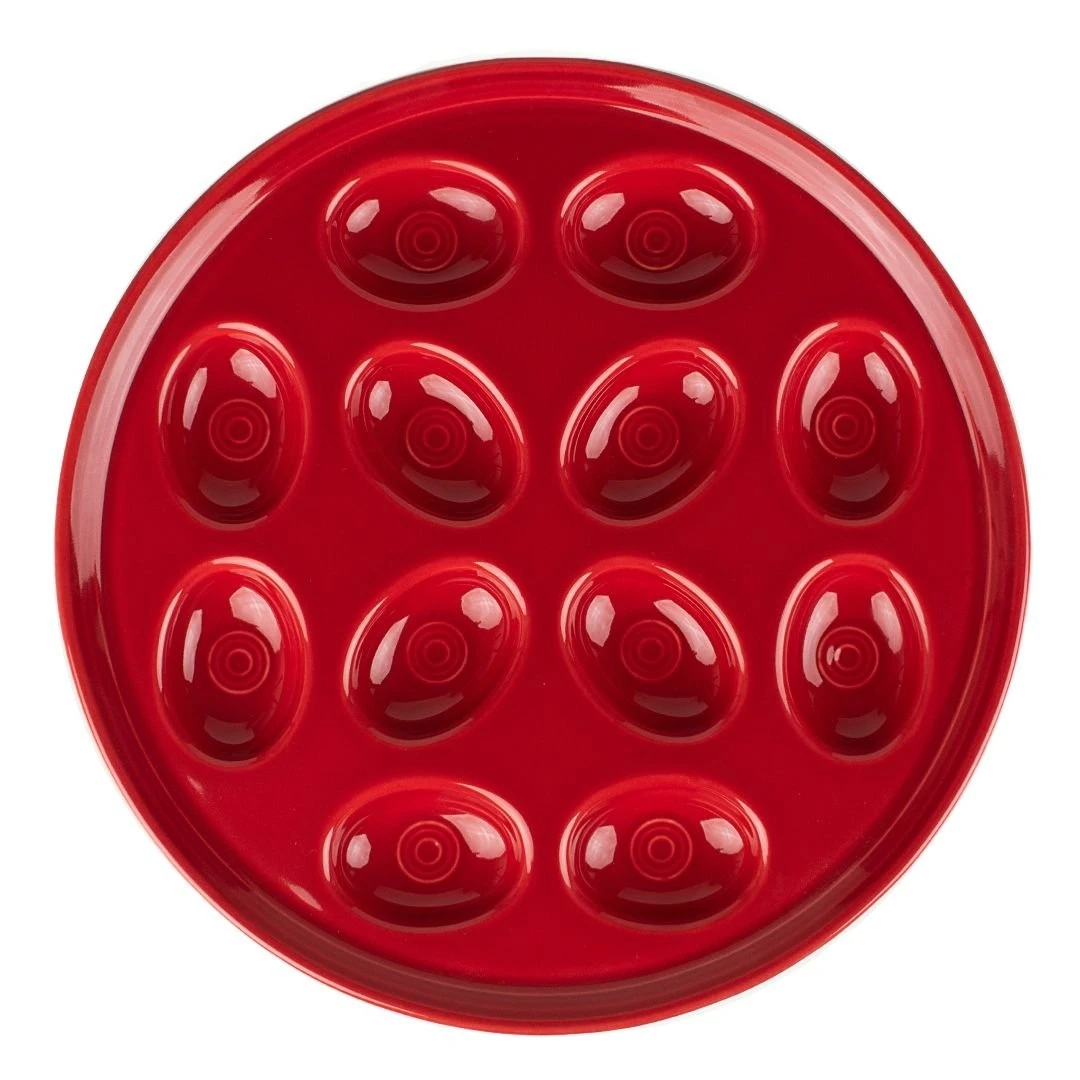 Fiesta® Egg Plate/Tray | Scarlet