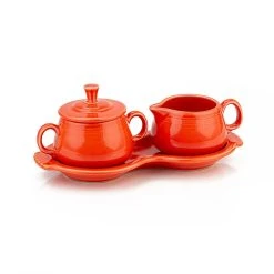 Fiesta® Sugar & Cream Tray Set | Poppy