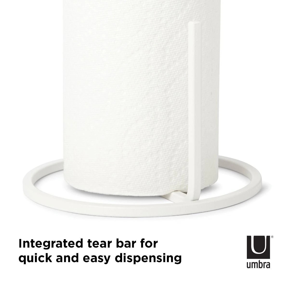 Umbra Squire Vertical Paper Towel Holder | White - Image 6