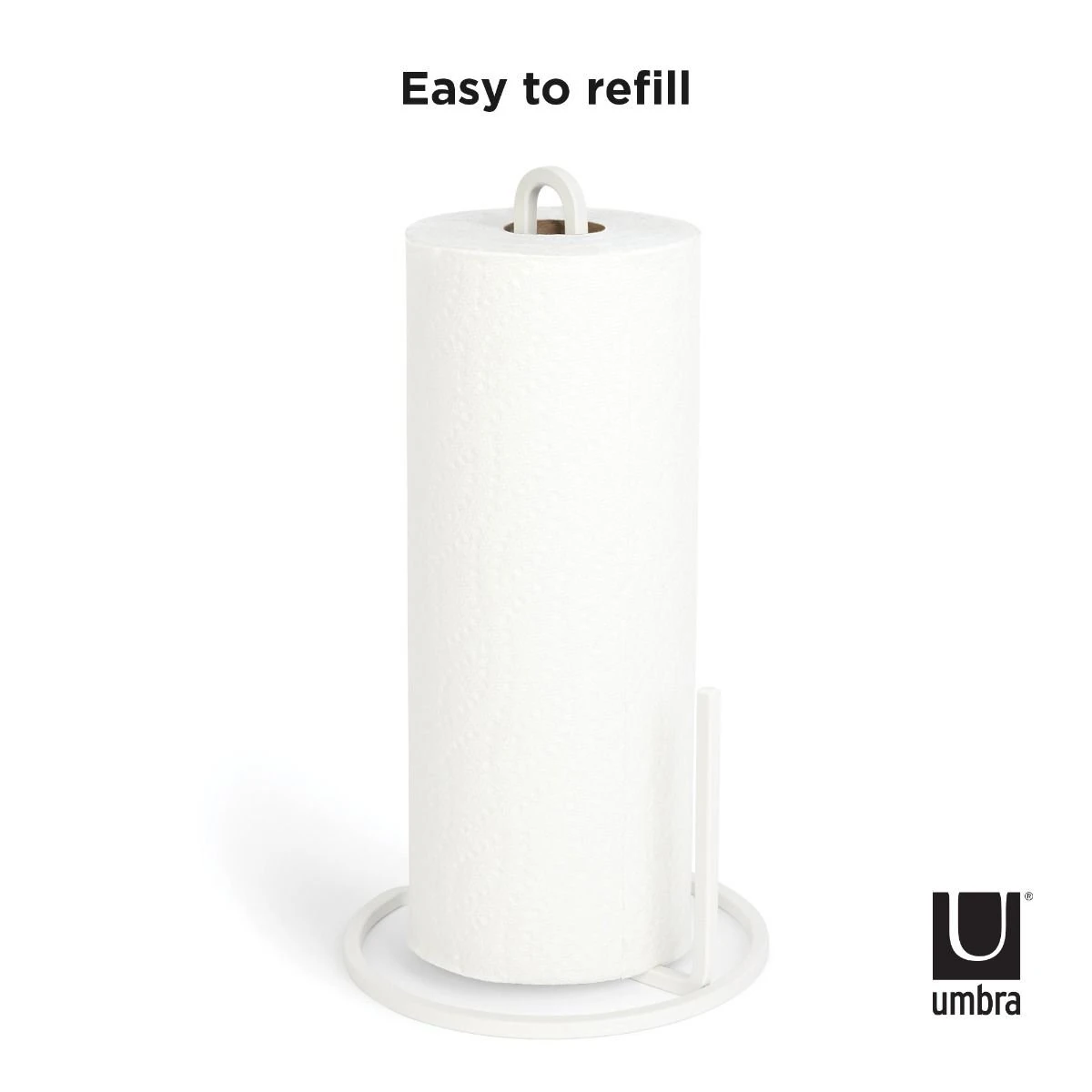 Umbra Squire Vertical Paper Towel Holder | White - Image 4
