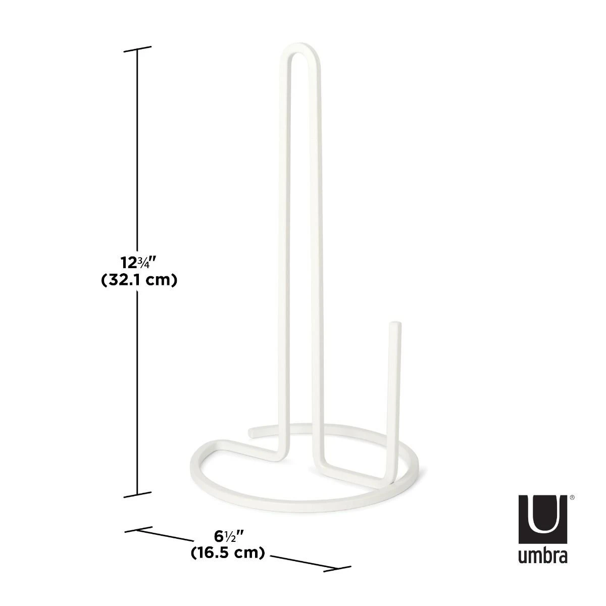 Umbra Squire Vertical Paper Towel Holder | White - Image 2