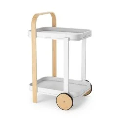 Umbra Bellwood Bar/Serving Cart | White-Natural