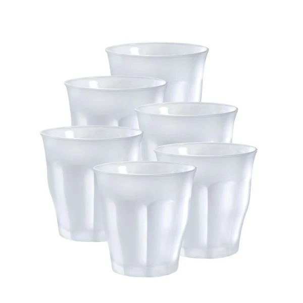 Duralex Picardie 6-Piece 8.75-Ounce Frosted Glass Set