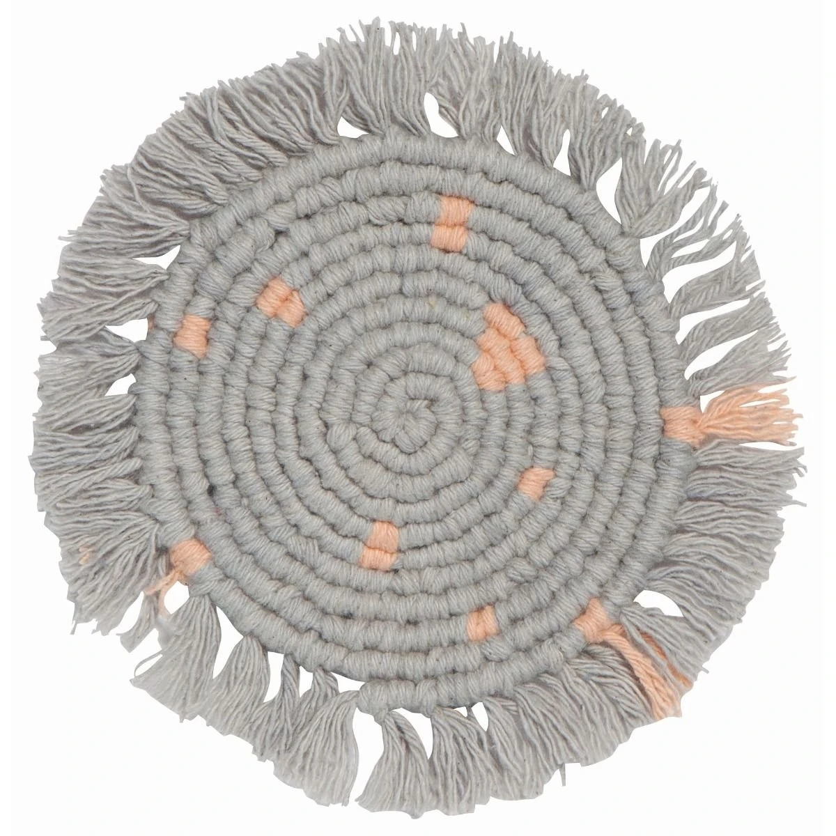 Danica Brands Danica Heirloom Macrame Coasters (Set Of 4) | Dove Gray - Image 2