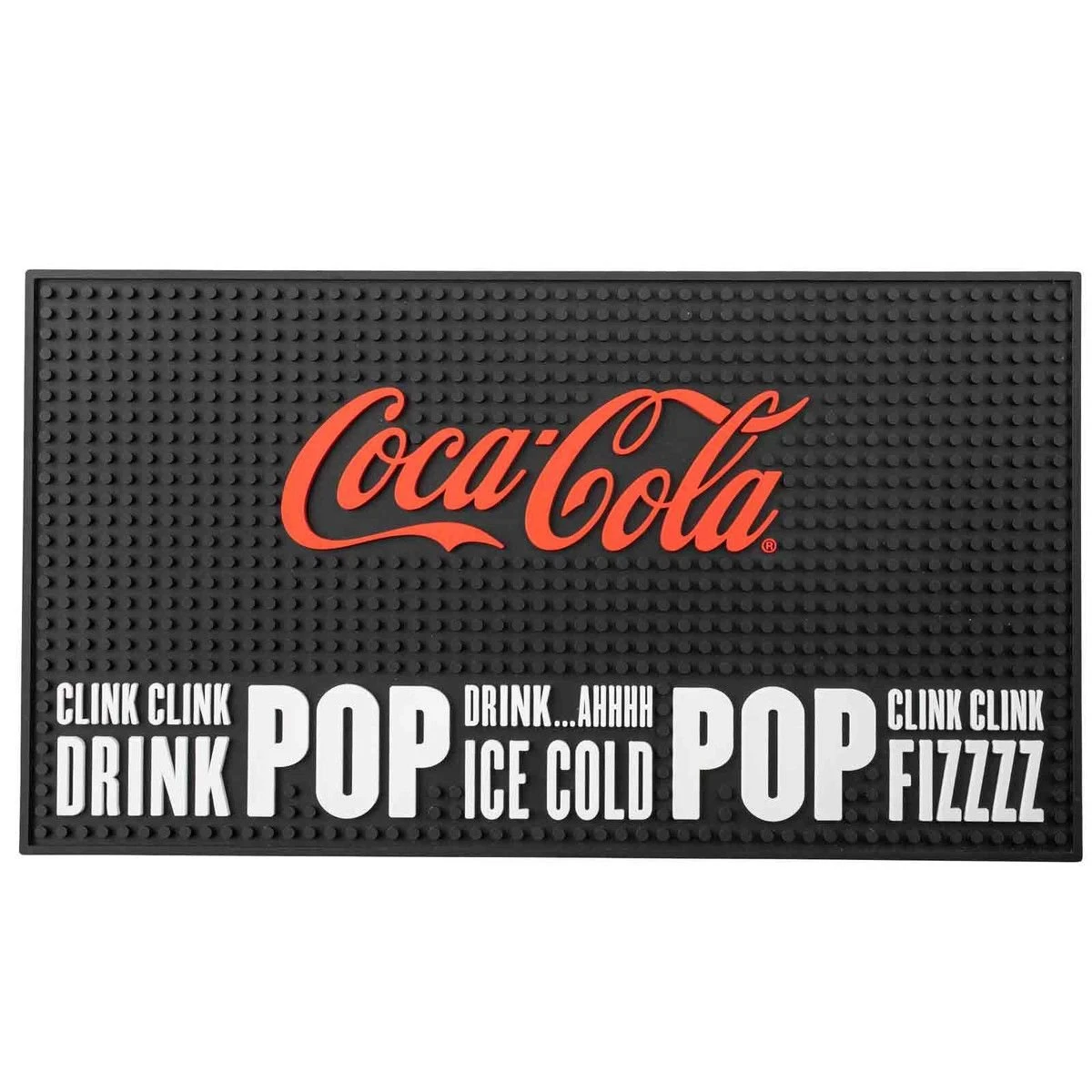 TableCraft 18" X 10" Coca-Cola Rectangular Bar Mat