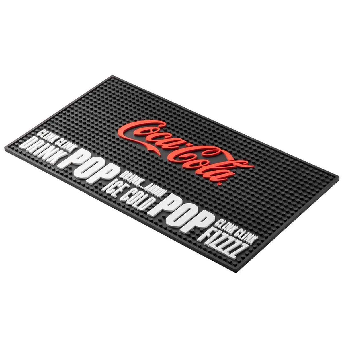 TableCraft 18" X 10" Coca-Cola Rectangular Bar Mat - Image 2