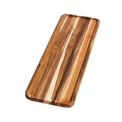 TeakHaus Essential Edge Grain Rectangle Serving Tray | 20" X 6" X .5"