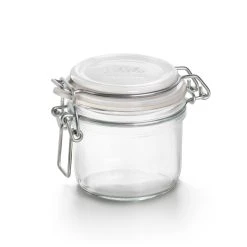 Bormioli Rocco 6.75oz Swing Top Fido Jar | White Top