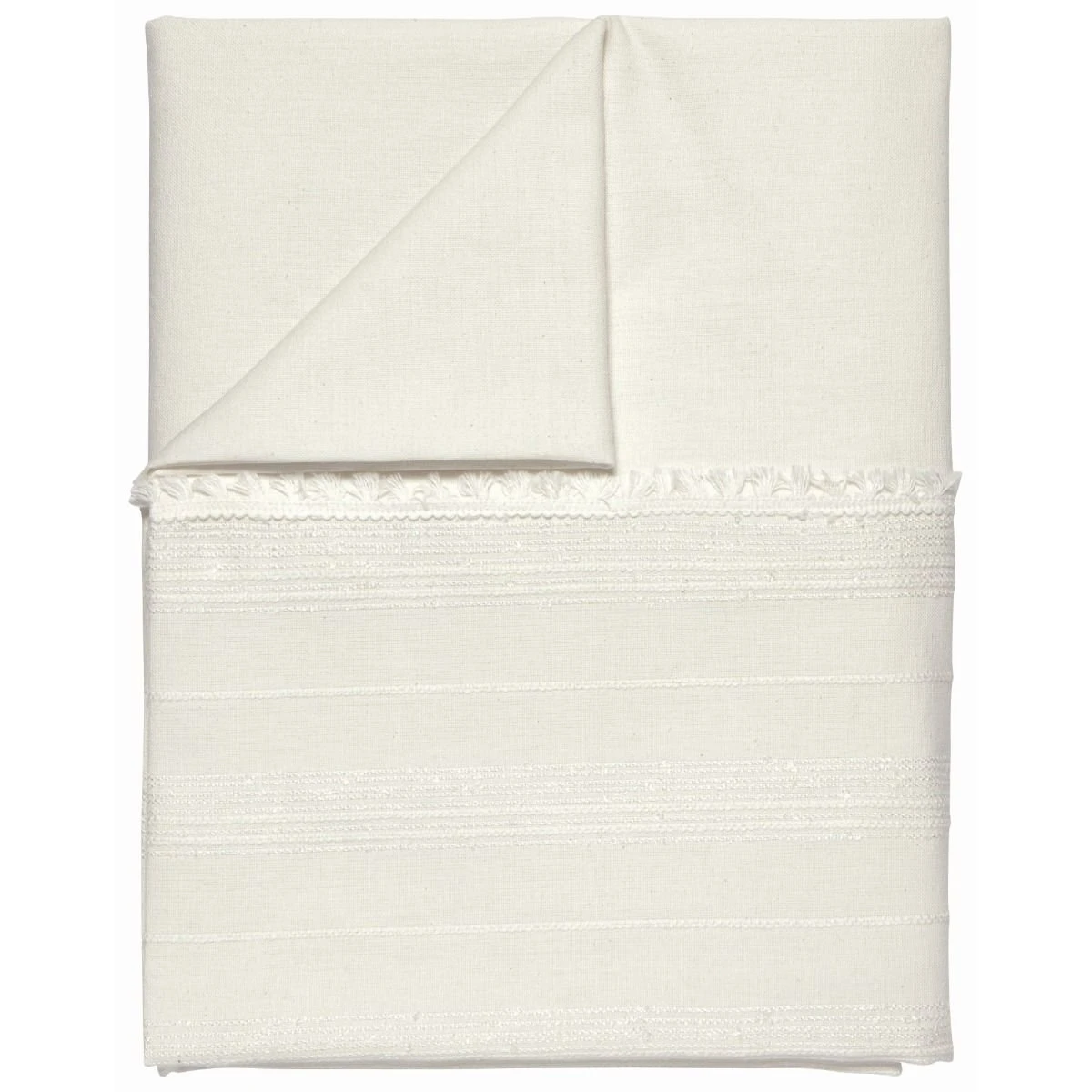 Danica Brands Danica Heirloom 60" X 90" Woven Tablecloth With Tassels | Blanca - Image 2