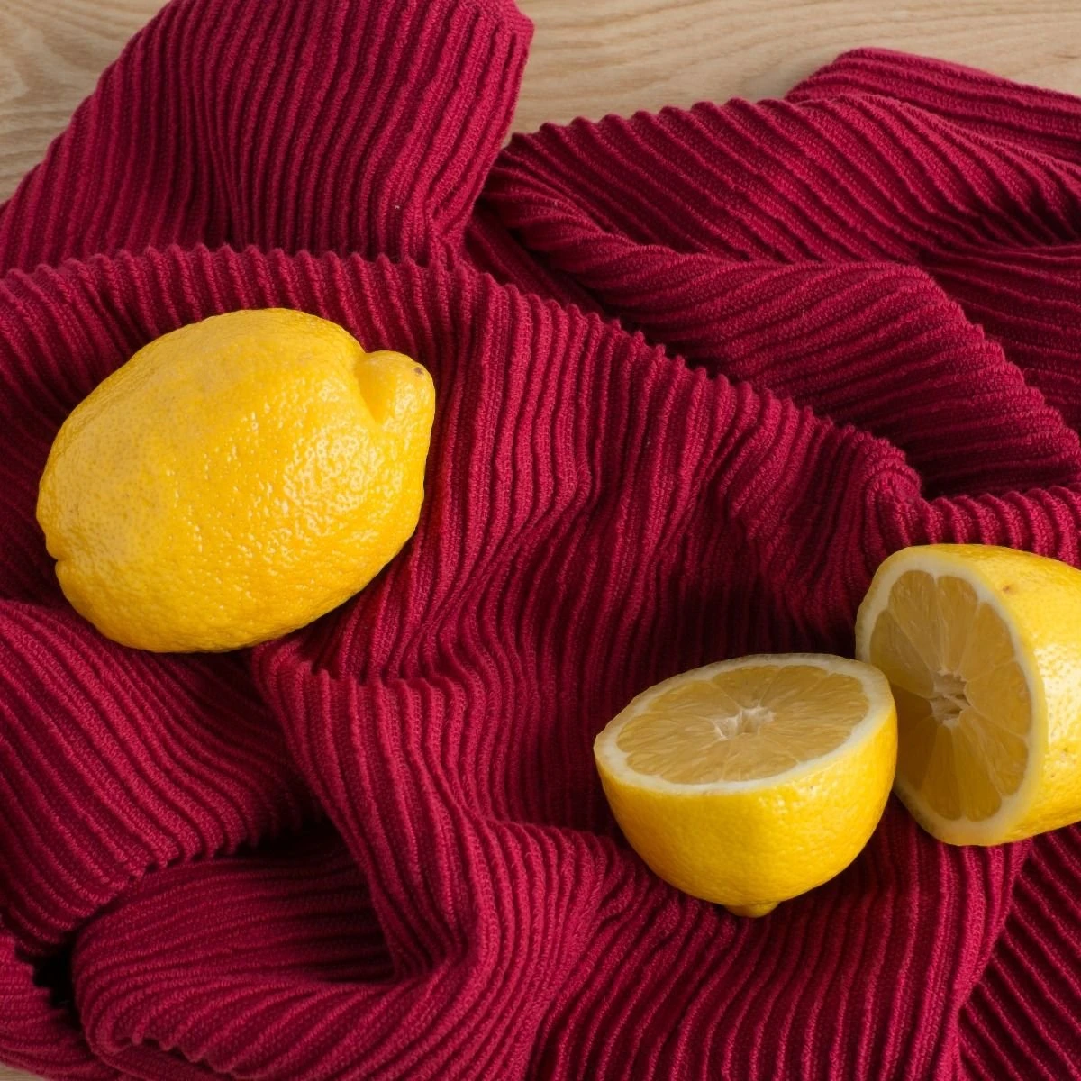 Danica Brands Now Designs By Danica Ripple Dishtowel | Carmine - Image 4