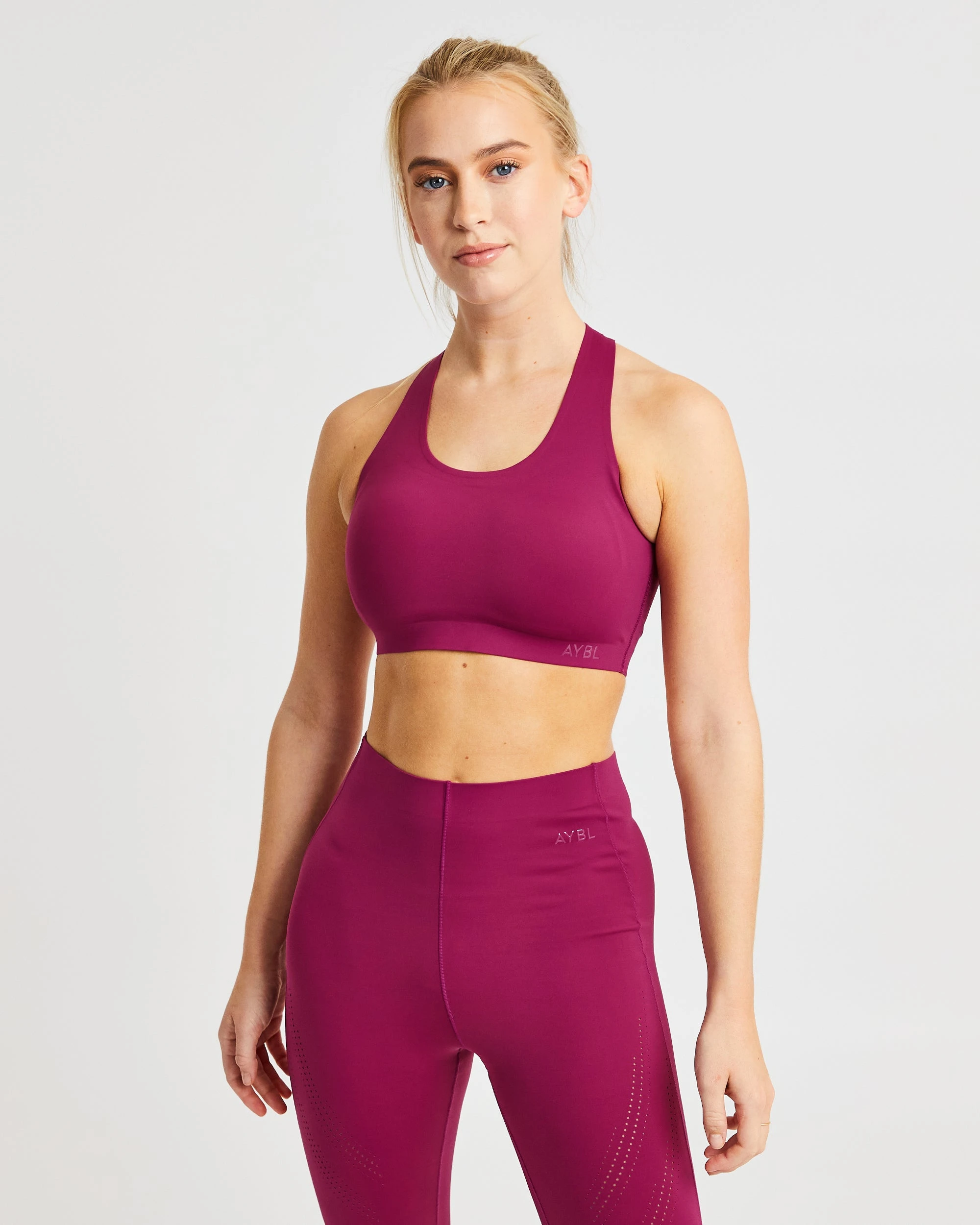 AYBL Fusion Sports Bra - Berry Wine