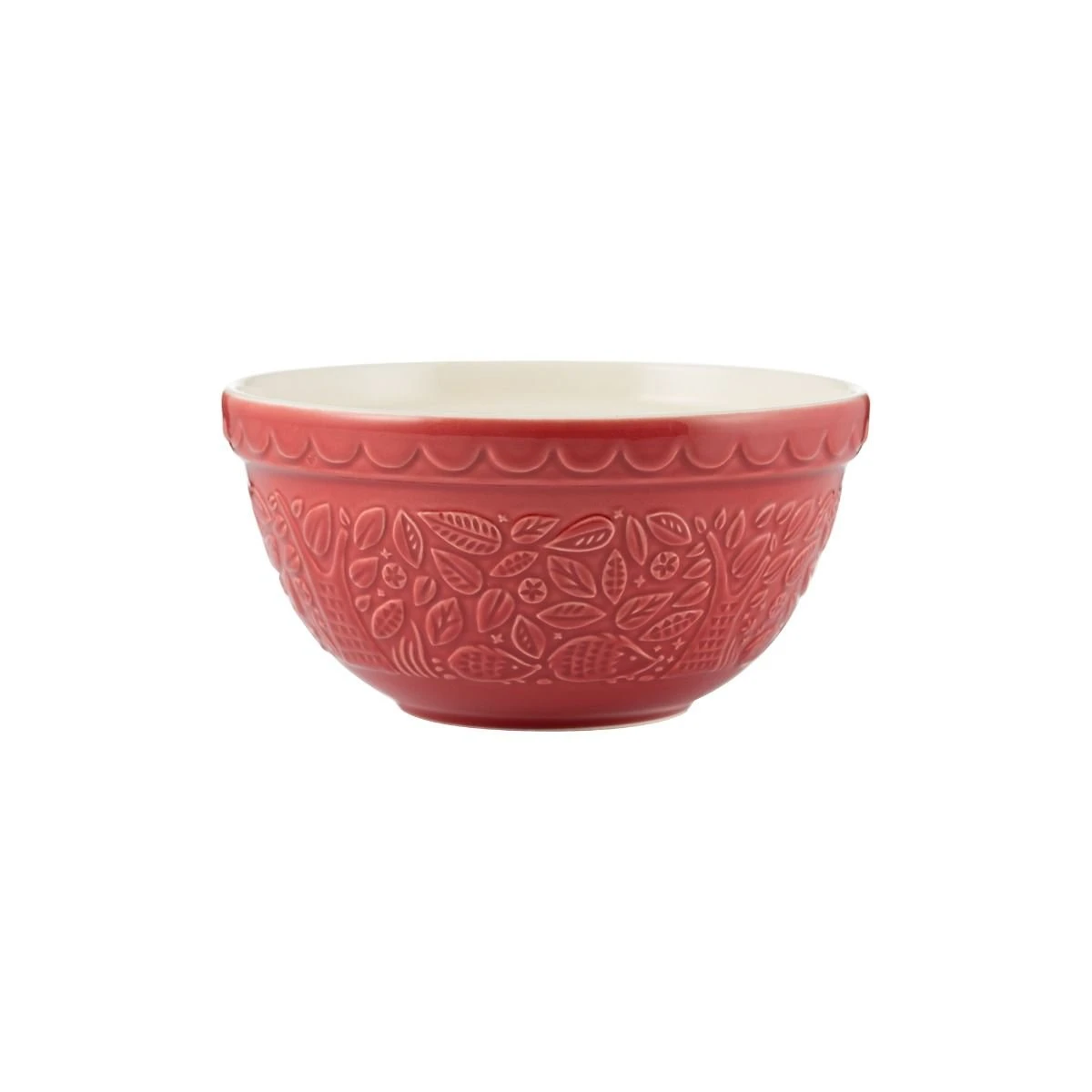Mason Cash In The Forest S30 (1.25 Qt) Embossed Mixing Bowl | Hedgehog (Red)