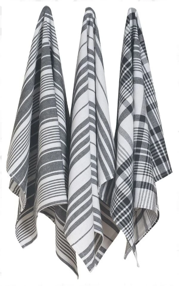 Danica Brands Now Designs By Danica Jumbo Dishtowels (Set Of 3) | Black
