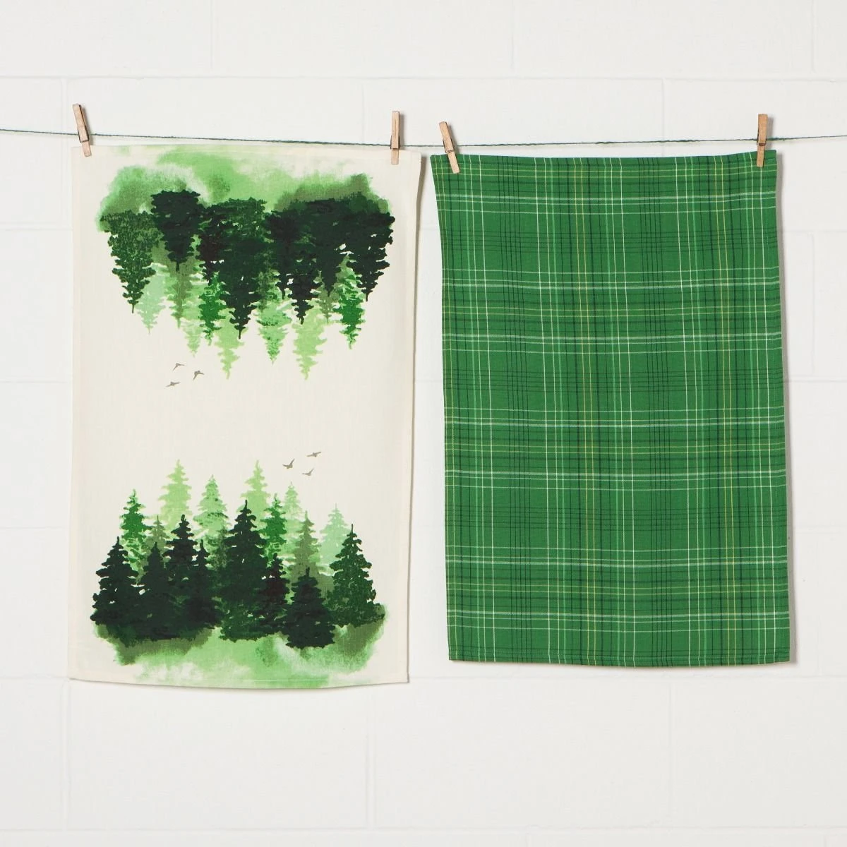 Danica Brands Now Designs By Danica 18" X 28" Printed Dishtowels (Set Of 2) | Woods - Image 4