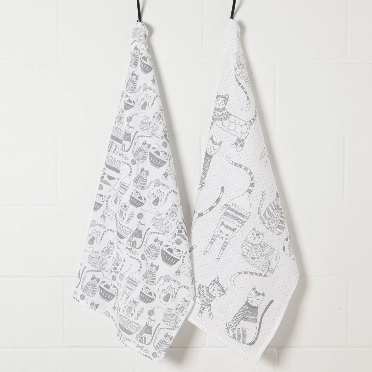 Danica Brands Now Designs By Danica Floursack Dishtowels (Set Of 2) | Purr Party - Image 5