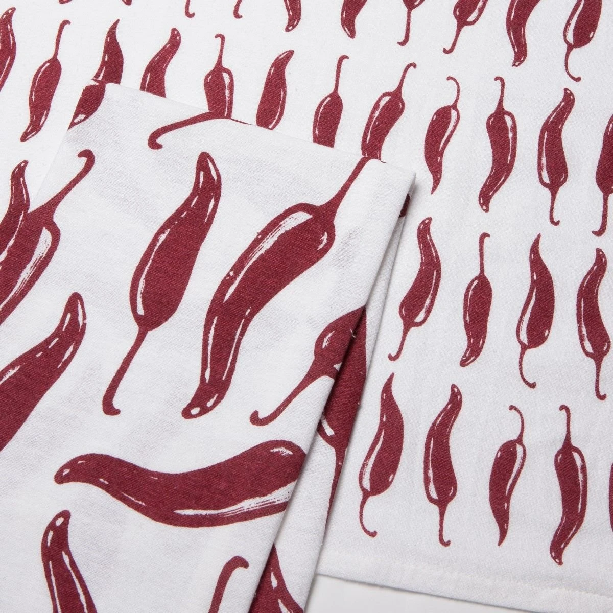 Danica Brands Now Designs By Danica Floursack Dishtowels (Set Of 2) | Carmine Chili Peppers - Image 4