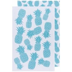 Danica Brands Now Designs By Danica Floursack Dishtowels (Set Of 2) | Bali Blue Pineapples