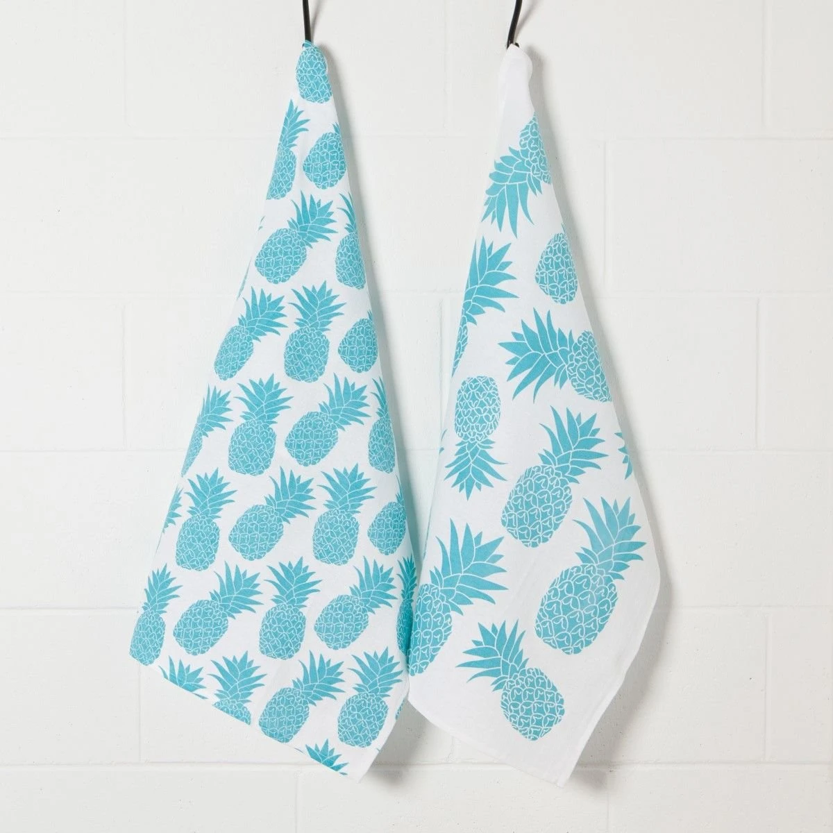 Danica Brands Now Designs By Danica Floursack Dishtowels (Set Of 2) | Bali Blue Pineapples - Image 4
