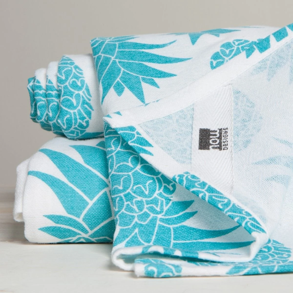 Danica Brands Now Designs By Danica Floursack Dishtowels (Set Of 2) | Bali Blue Pineapples - Image 5