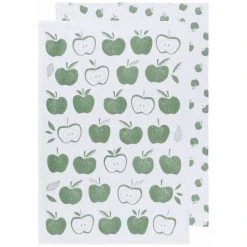 Danica Brands Now Designs By Danica Floursack Dishtowels (Set Of 2) | Elm Green Apples