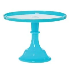 Mosser Glass 12" Cake Plate | Robins Egg