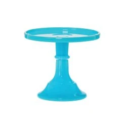 Mosser Glass 6" Cake Plate | Robins Egg