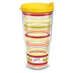 Tervis® 24oz Double-Walled Insulated Tumbler With Lid | Fiesta® Stripes - Sunny