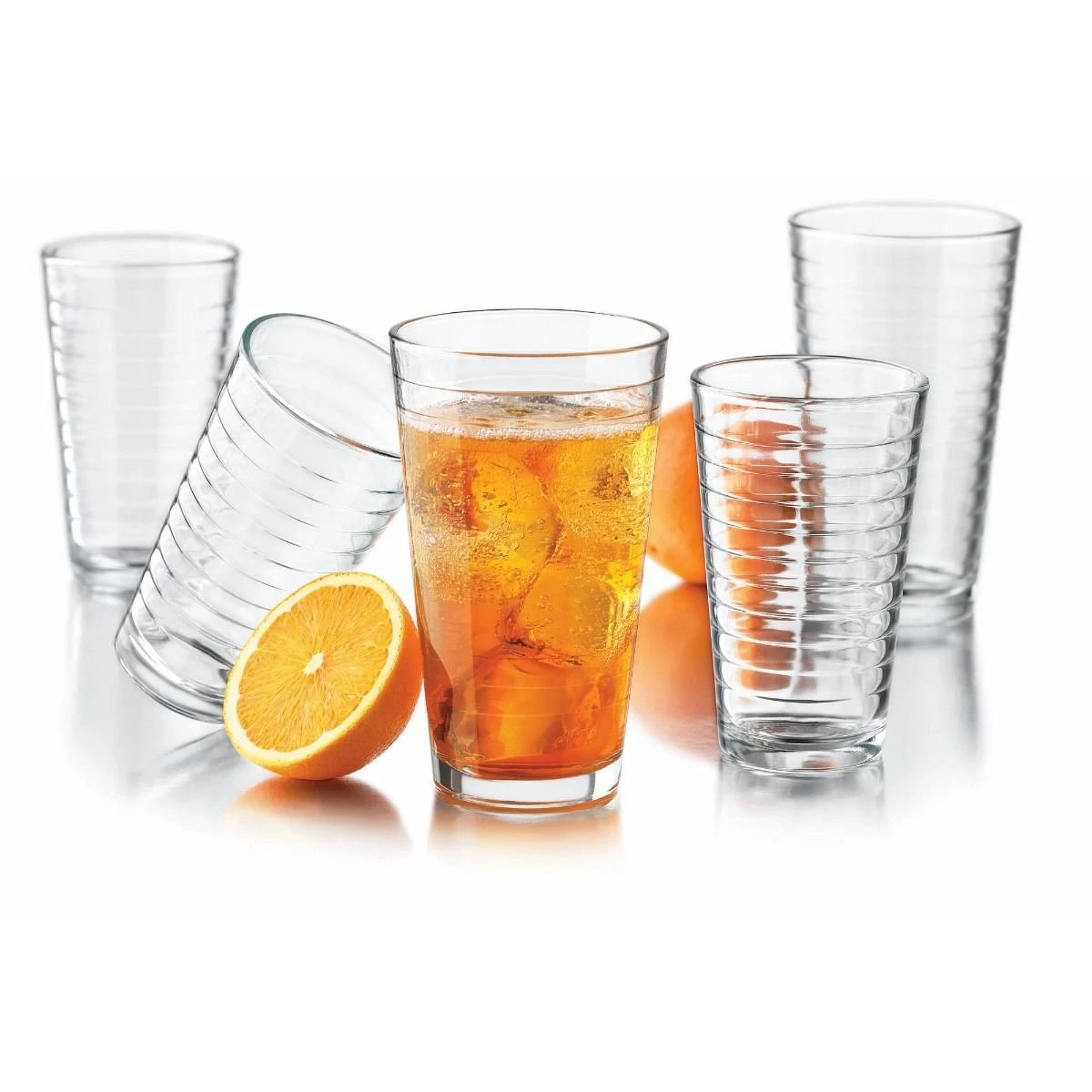Libbey Hoops 16-Piece Glassware Set