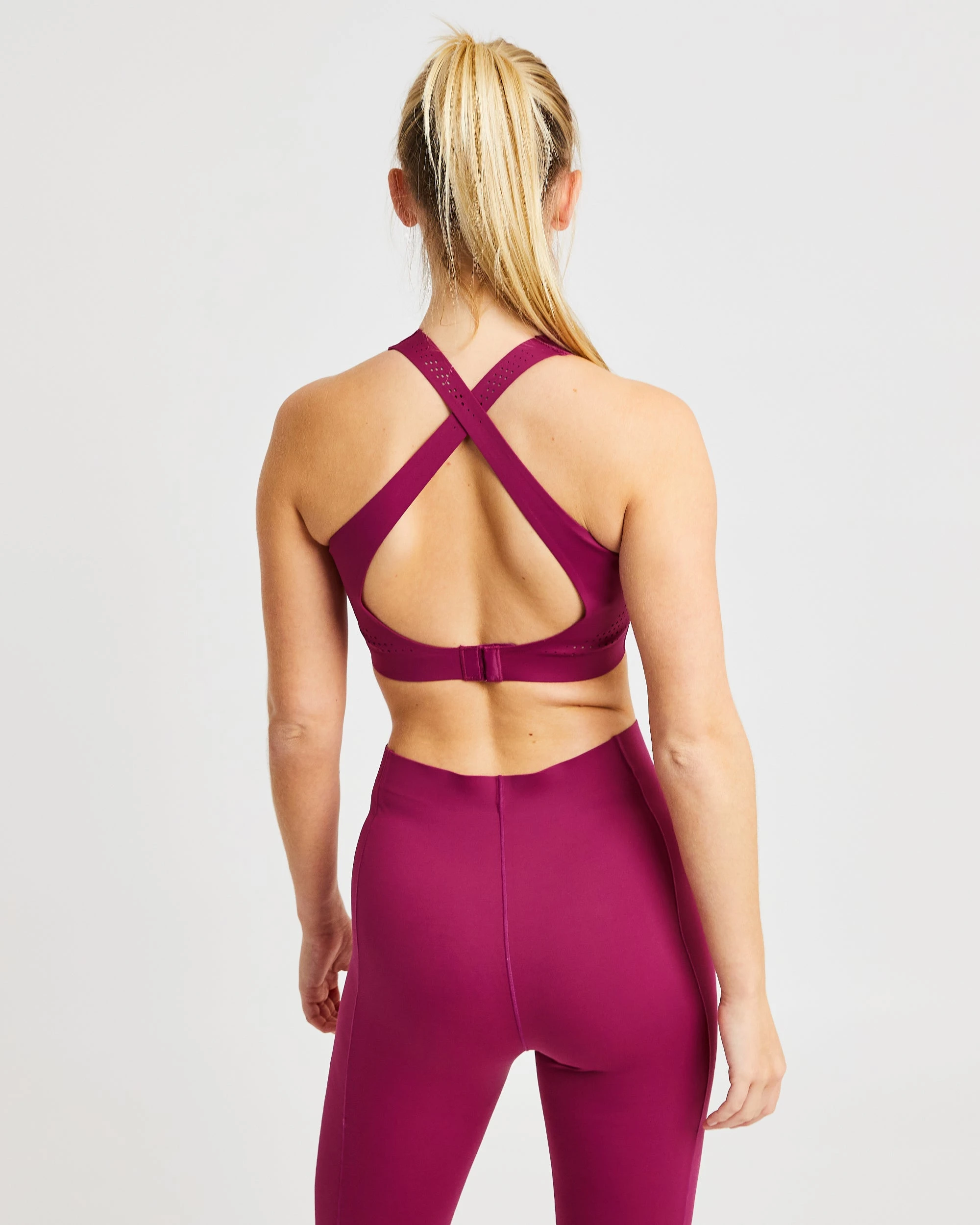 AYBL Fusion Sports Bra - Berry Wine - Image 2