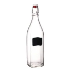 Bormioli Rocco 33.75oz Swing Top Glass Bottle With Chalkboard Label