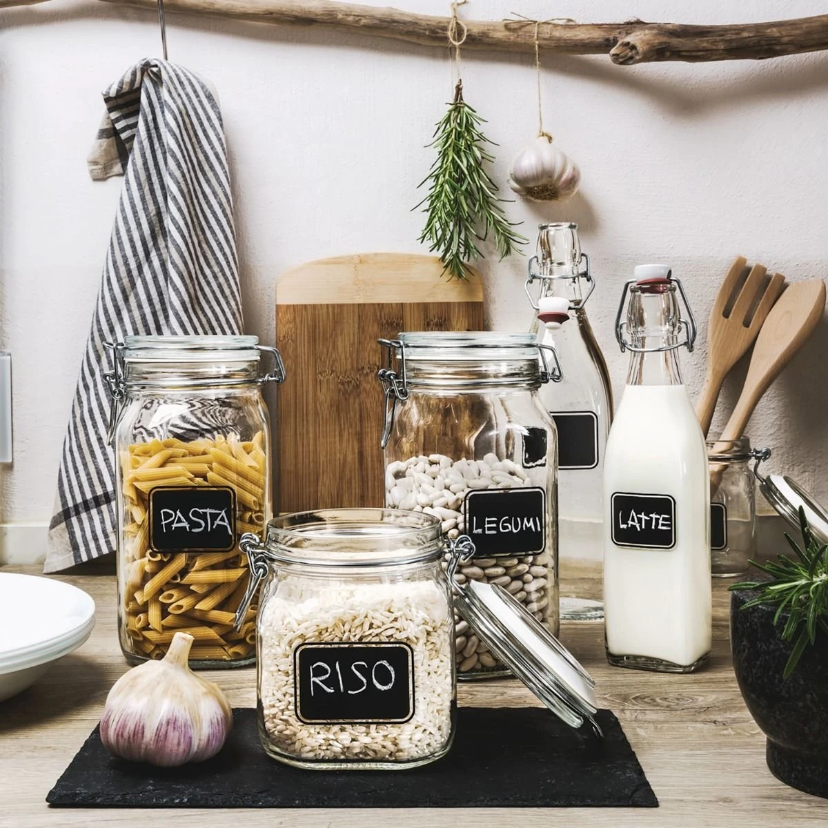 Bormioli Rocco 17oz Swing Top Bottle With Chalkboard Label - Image 2