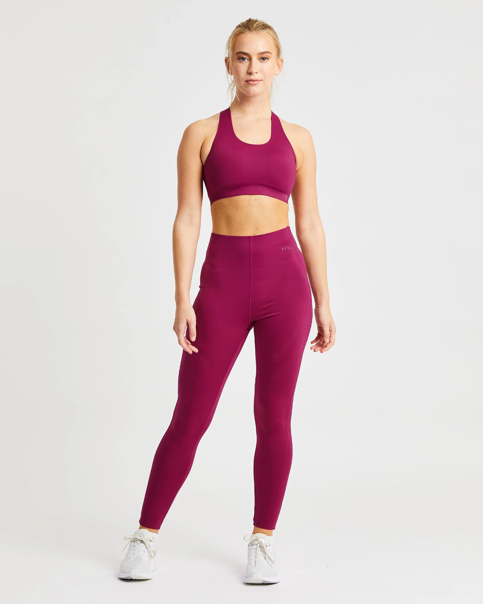AYBL Fusion Sports Bra - Berry Wine - Image 3