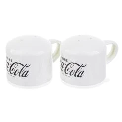 TableCraft 4oz Coca-Cola Enamel Salt & Pepper Shakers