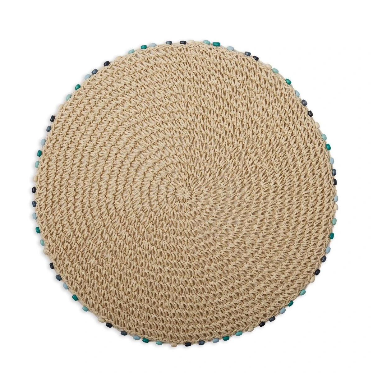 Fiesta® 15" Round Placemat | Cabo Bead Blue