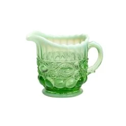 Mosser Glass Eye Winker Creamer | Green Opal