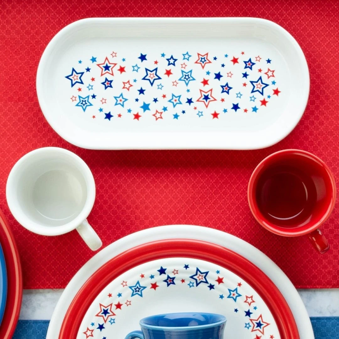 Fiesta® 12" Small Bread Tray | Americana Stars - Image 4