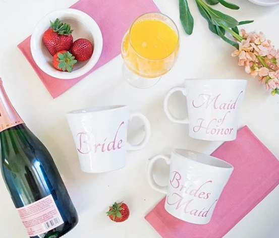 Fiesta® 15oz Tapered Mug | Bridal Collection "Bride" - Image 2