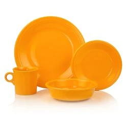 Fiesta® 16-Piece Classic Dinnerware Set | Butterscotch