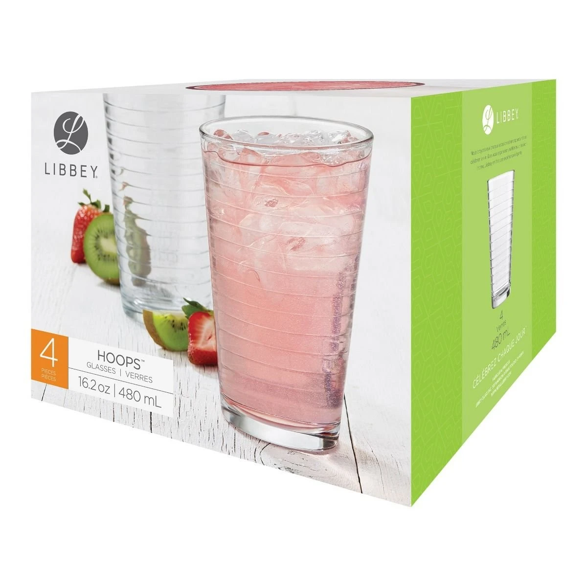 Libbey Hoops 16.2oz Cooler Glasses | Set Of 4 - Image 4