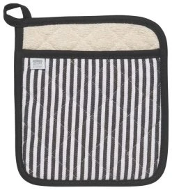 Danica Brands Now Designs By Danica Superior Potholder | Narrow Stripe Black