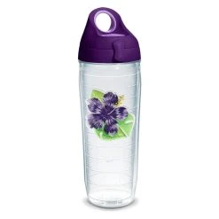 Tervis® 24oz Double-Walled Insulated Tumbler With Water Bottle Lid | Island Hibiscus - Purple