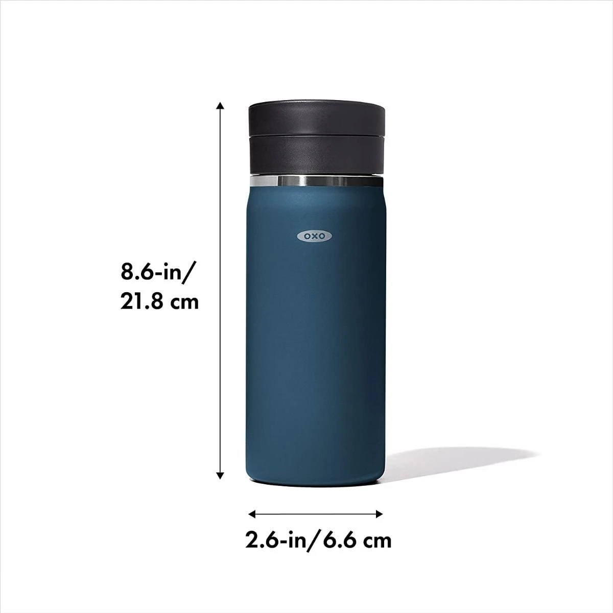 OXO Good Grips 16oz Thermal Mug Water Bottle | Dark Cobalt - Image 5