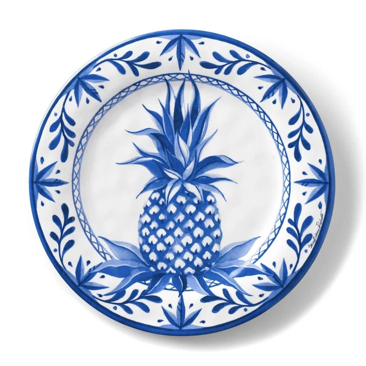 Bamboo Table Salad Plate | Blue Pineapple