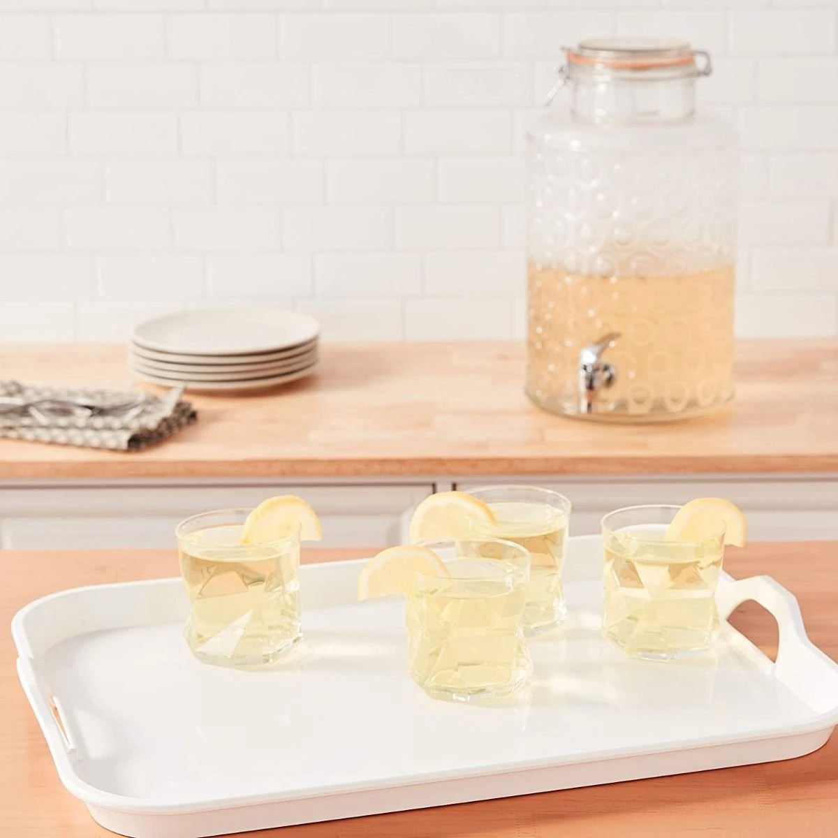 Gourmac 20" X 15" Serving Tray | White - Image 5