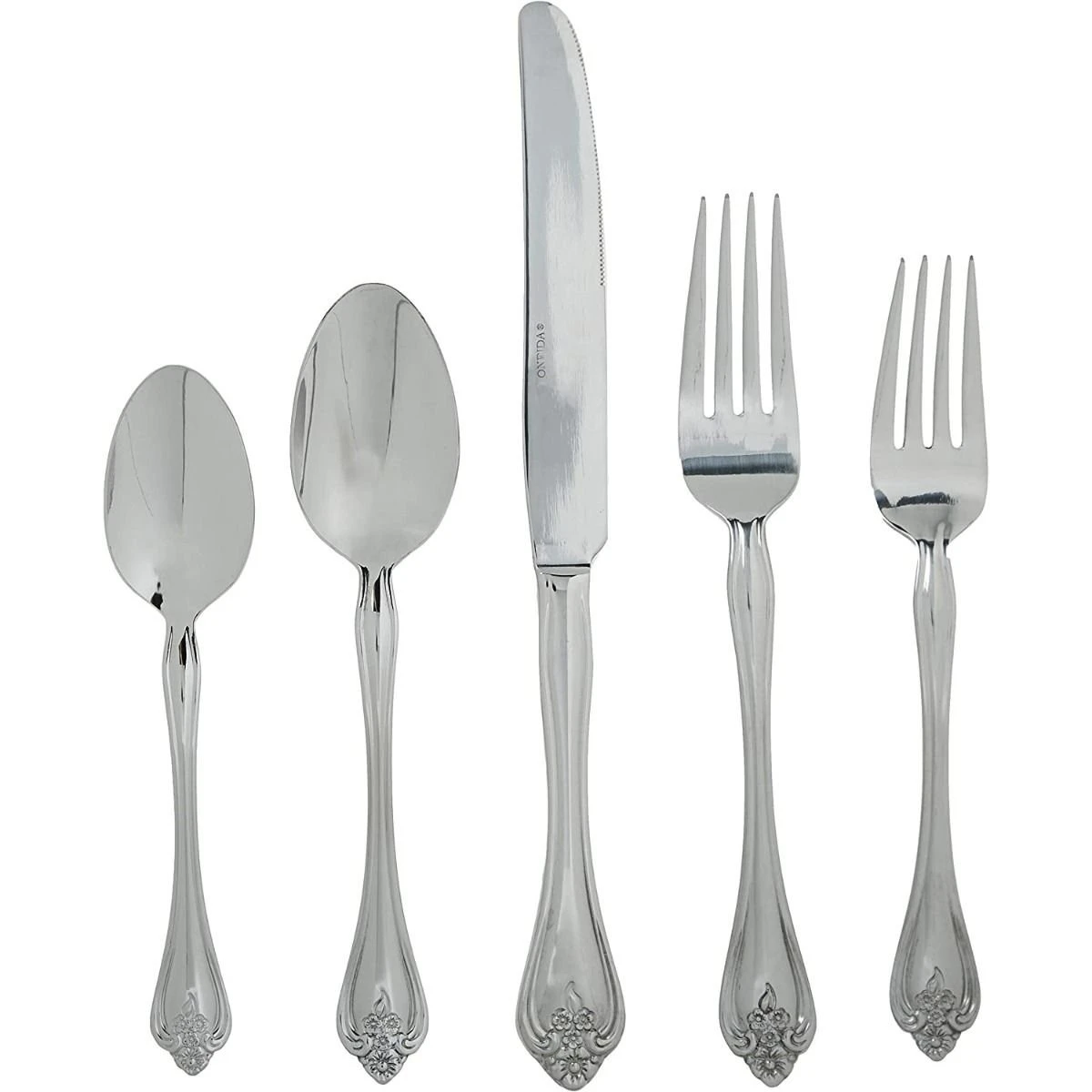 Oneida 18/0 Stainless Steel 45-Piece Flatware Set | Boutonniere