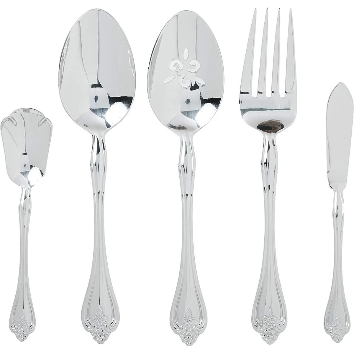 Oneida 18/0 Stainless Steel 45-Piece Flatware Set | Boutonniere - Image 2